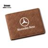 ZQE1  Suede Car Driving Documents Cover Auto  Emblem Card Bag For Mercedes Benz AMG Smart W205 C300 W203 W206 W108 W124 W126 W140 W168