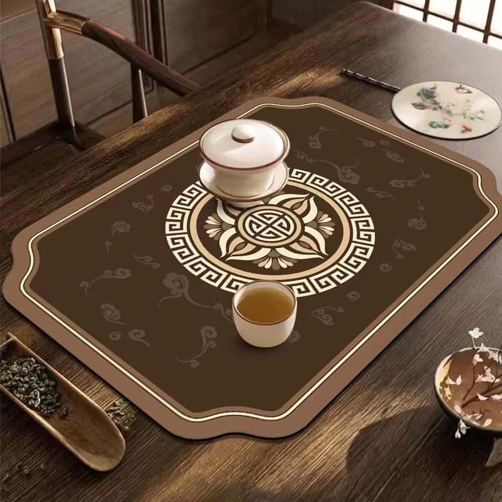 Быстросохнущий диатомовый иловый коврик для посуды, впитывающий коврик для сушки посуды, быстросохнущий дренажный коврик для кофемашины