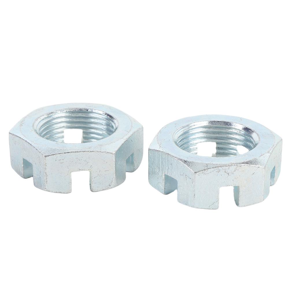 2 Sets Trailer Nut Kit with 1in Shaft Spindle Nuts 1in Washer 2.2in   Cotter Pins Galvanized for 1in Shaft Spindle