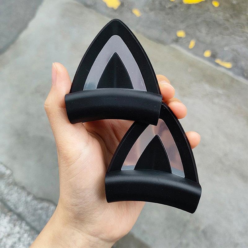 2 шт. Кошачьи ушки для наушников, игровые гарнитуры, насадка, стерео гарнитура, украшение, легкий силиконовый кулон