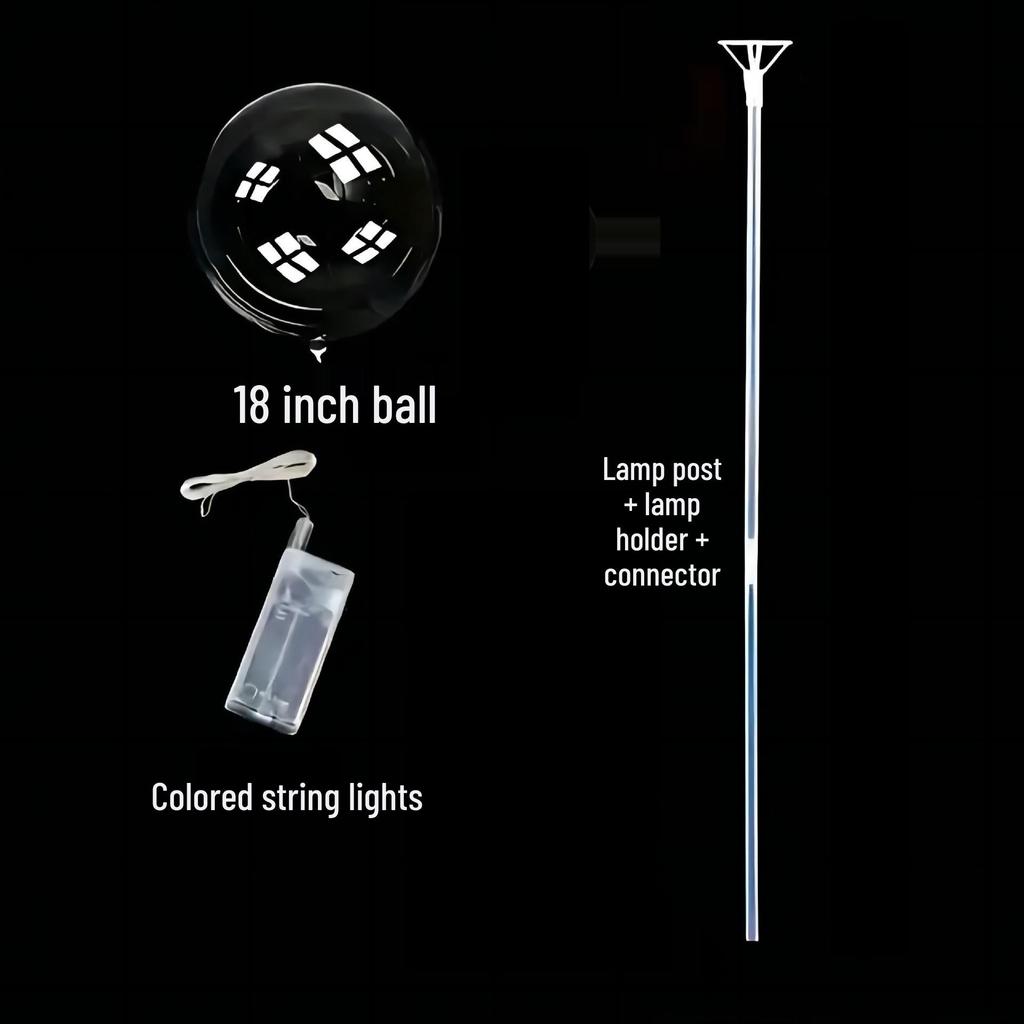 Светящийся шар Бобо - Прозрачный светодиодный светящийся шар для детских игрушек и свадебных украшений