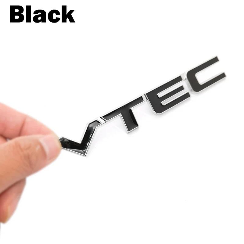 3D VTEC Metal Car Styling Refit Emblem Fender Tail Body Badge Zinc Alloy Sticker for Honda Civic Accord Odyssey Spirior CRV