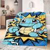 PokeMon Anime Print Blanket Warm  Comfortable Flannel Blanket Suitable for Bedrooms, Sofas, Beds, Chairs, Picnics, Travel
