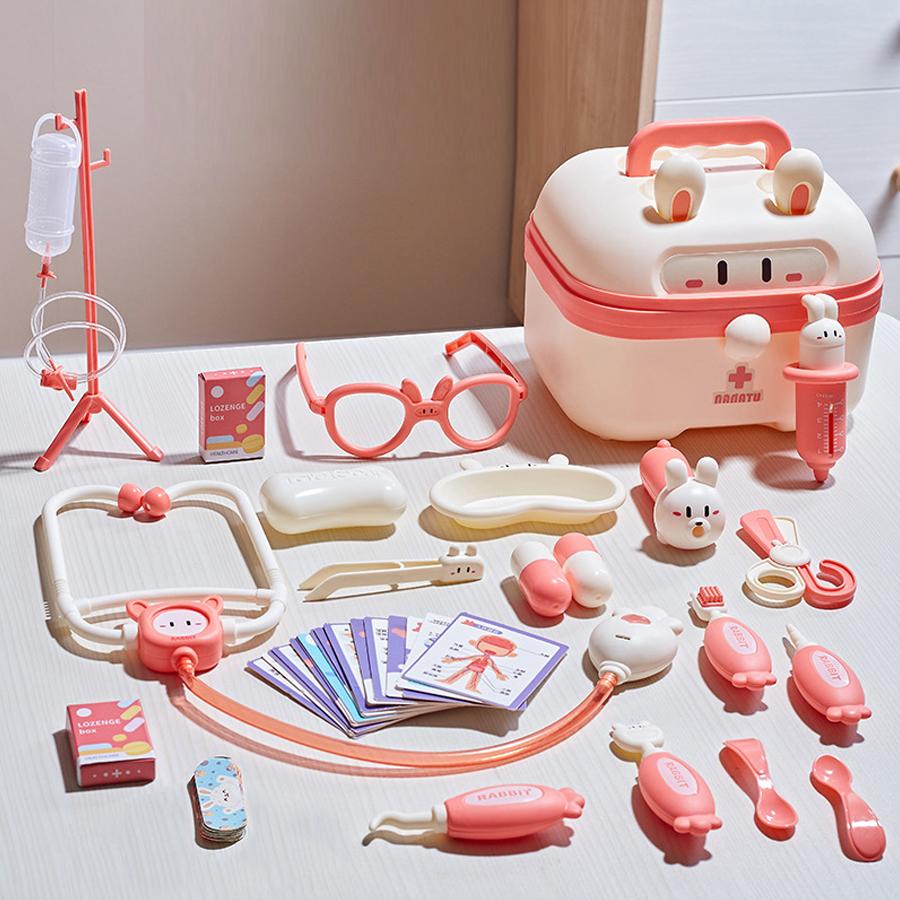 Набор доктора для ролевых игр в семье – Медицинские игрушки для детей со стетоскопом, очками и инструментами, Забавный подарок для игры в понарошку