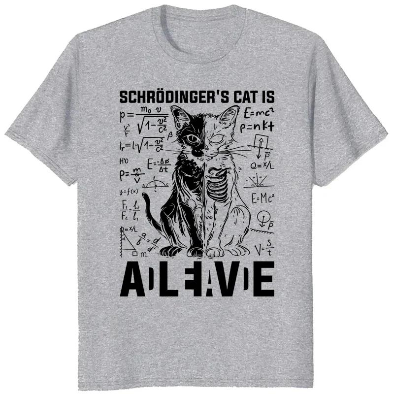 Physics Cats Graphic TShirt for Unisex Summer Unisex Women Casual Fashion Funny Breathable Tops Crew Neck Short Sleeve Tshirts