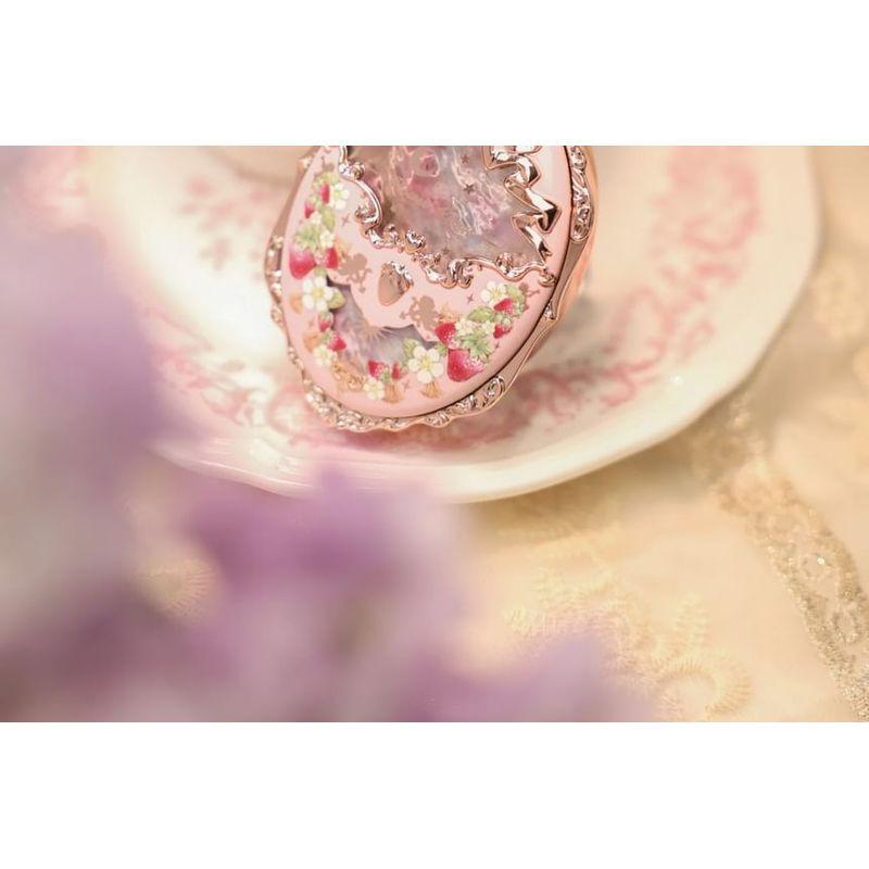 Flower Knows - Розово-фиолетовые румяна с тиснением в стиле рококо «Клубника» - G01