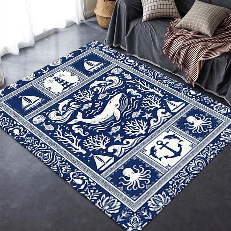 2025 New Ocean Carpet Rug for Living Room Bedroom Home Sofa Decoration,Kids play Non-slip Floor Mat102