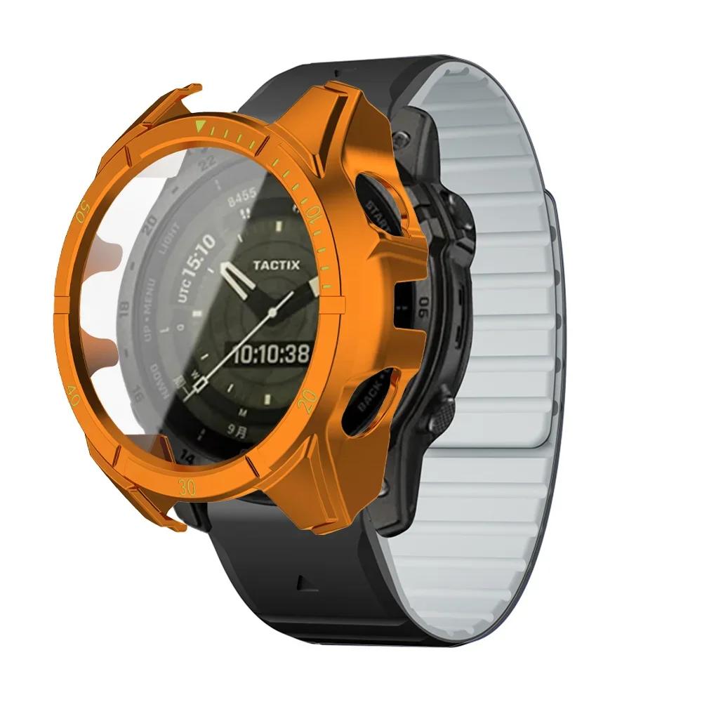 Ремешок+Чехол Для Garmin Fenix 8 47 51мм Защитное Стекло Магнитный Силиконовый Ремешок QuickFit Браслет Протектор Fenix8 Аксессуары