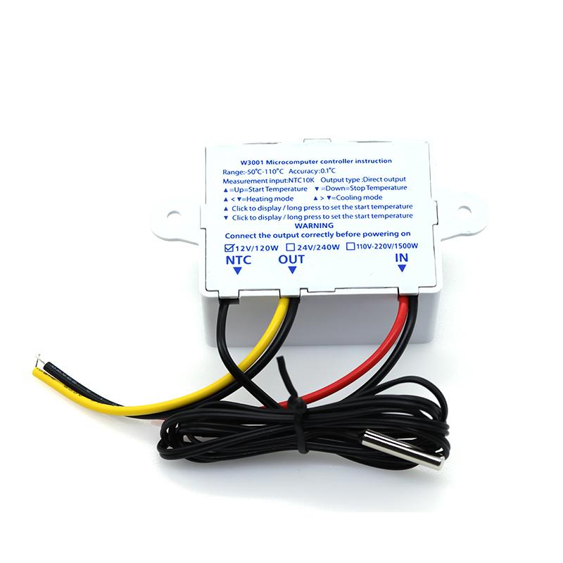 W3001 110V 220V 12V 24V Digital Temperature Controller Thermostat Thermoregulator Aquarium Incubator Water Heater Temp Regulator