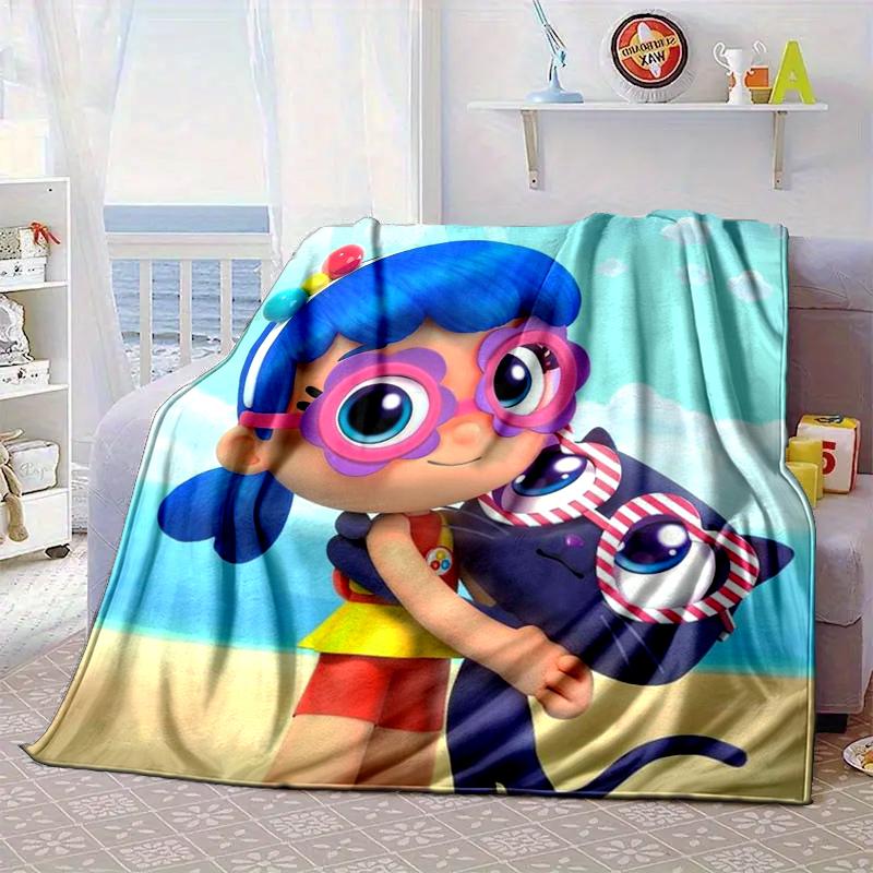Rainbow Kingdom Adventure Blanket Flannel Blanket for bed, sofa, Camping, Hiking, Picnic Essentials, gift for family Fan gifts