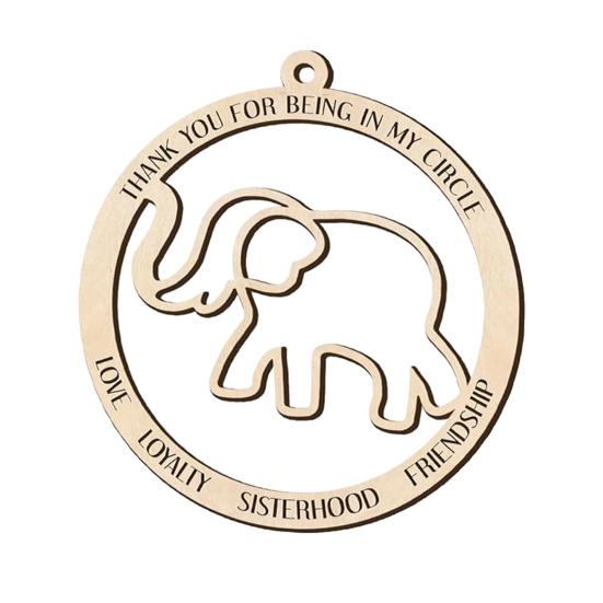 Подвеска в виде слона Yousheng Friendship, подвесное украшение в виде слона из дерева, символ дружбы, украшение в виде слона, подарок для лучших друзей