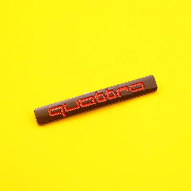 For qwe12 Trunk Sticker Car Quattro Logo A5 B7 Q7 A3 A4 B8 A6 TT 80 R8 A8 A7 Q5 Q3 C7 S3 A1 B5 Q2 Trunk Emblem Decal Accessories