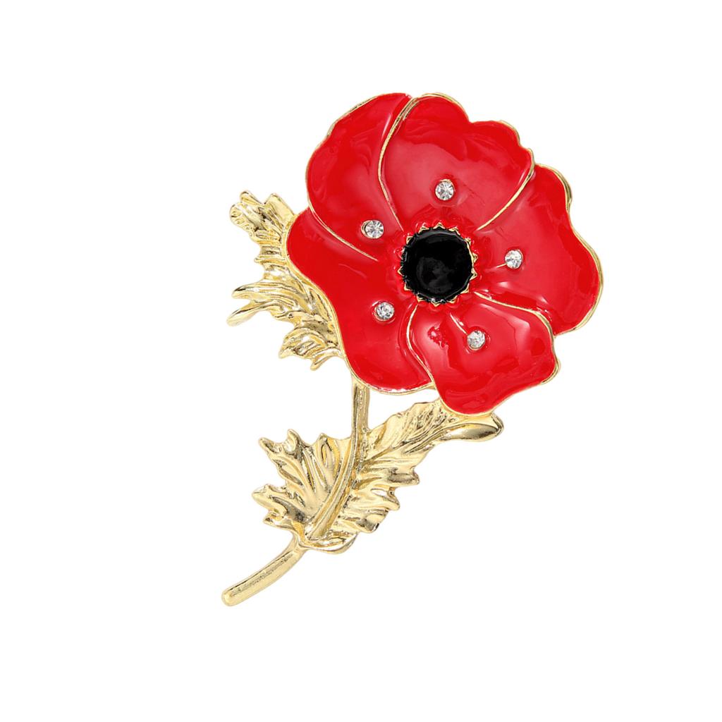 Художественная брошь в виде красного мака ручной работы с эмалью, брошь-цветок, булавка на лацкан, шарм для женщин, аксессуары для вечеринок