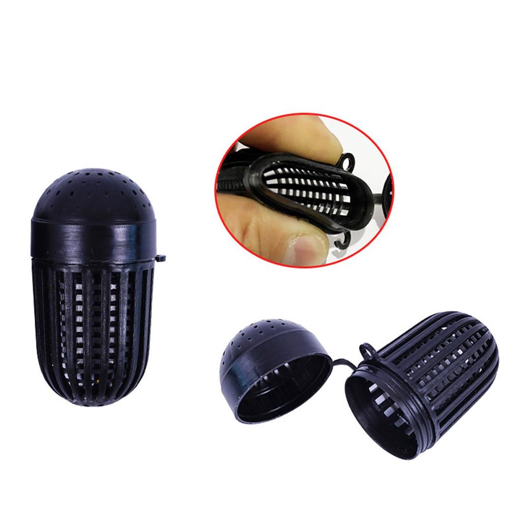 5 шт. рыболовные приманки клетка для рыбных приманок кормушка для корзина держатель пластиковое ведро для приманок плавание кормушка для корзина рыболовный инструмент прочный