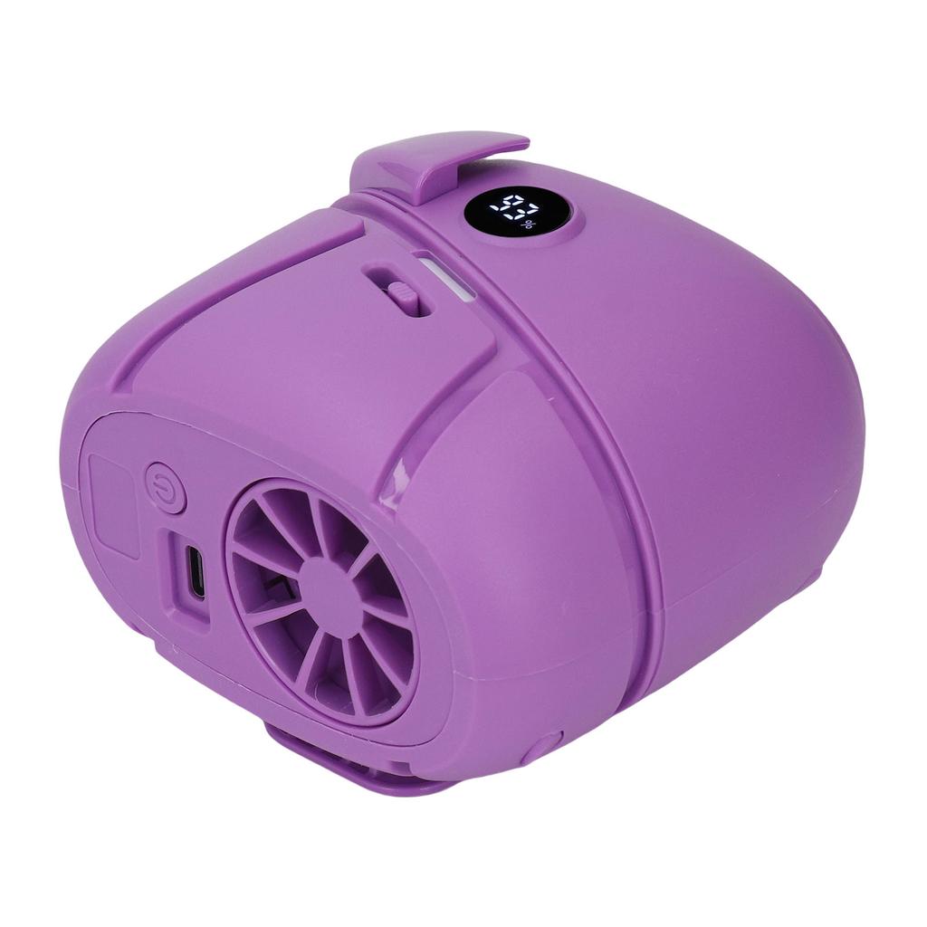 Waist Hanging Fan LED Display Portable Cooling Fan for Outdoor Work 100 s Adjustment Diffusion Function