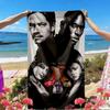 Fast & Furious Print Beach Towel, Versatile Lightweight Absorbent Beach Towel for Pool Surf Yoga Bathroom, Perfect Birthday Holiday Gift