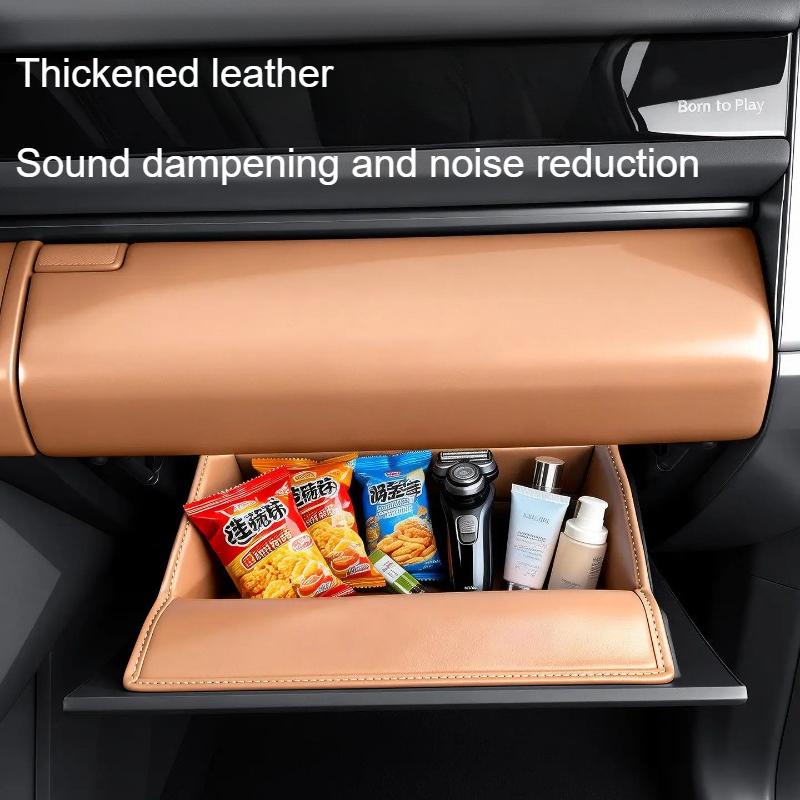 For Chery iCAR V27 2026 Front Passenger Glove Box Storage Pocket Car Storage Box Storage Bag Interior Accessories