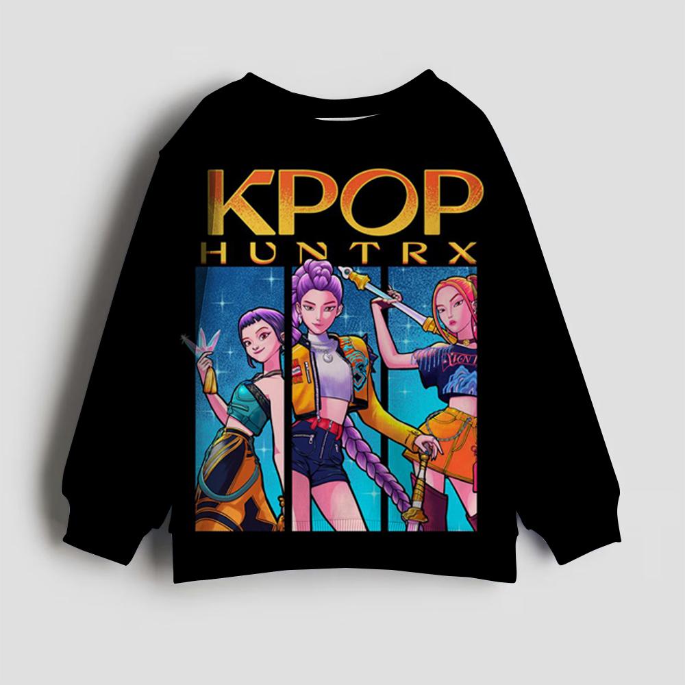 Kpop Истребительницы демонов Толстовка Руми Мира Зои Милые худи Детский весенне-осенний пуловер Детская одежда с длинными рукавами Подарок