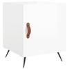 VidaXL Bedside Table High Gloss White 40x40x50 Cm Engineered Wood 827504