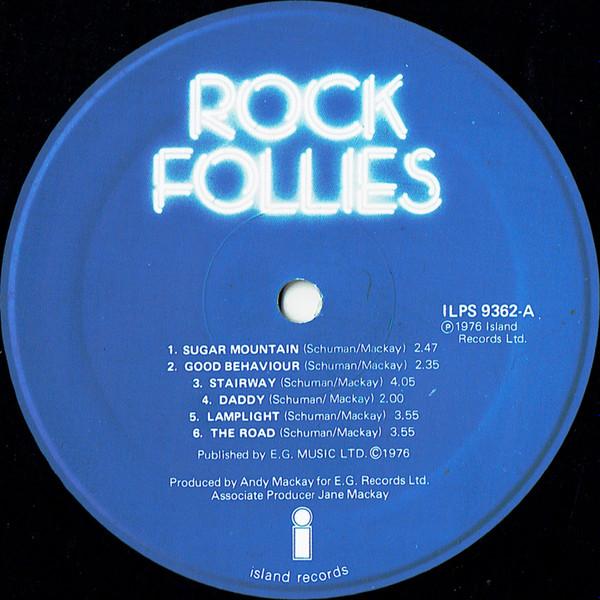 Виниловая пластинка CHARLOTTE CORNWELL JULIE COVINGTO Rock Follies ILPS9362 Island Records 1976 Великобритания Рок Б/у