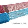 10 Yards 6 Inches Fringe Trim Polyester DIY Craft Accessories Lace Trim Ribbon Solid color Tassel Trim Lamp Shade