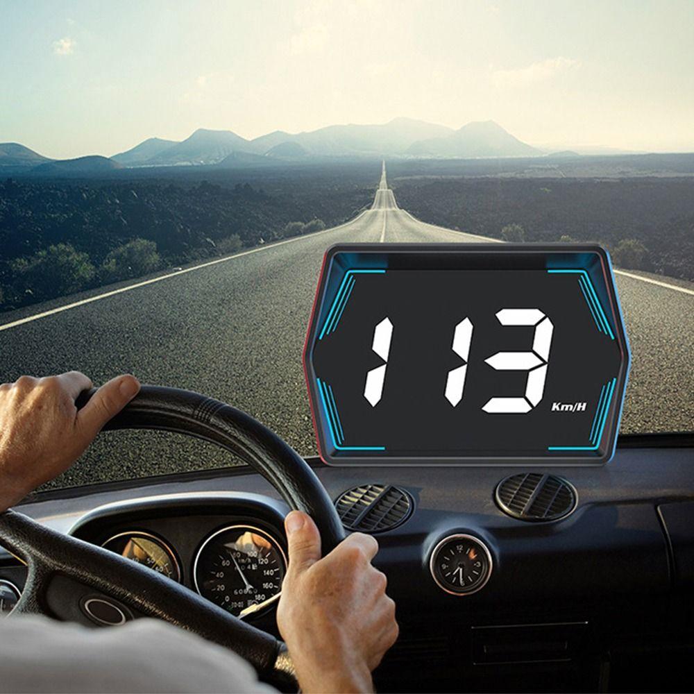 Портативный HUD-дисплей для автомобиля, проектор на лобовое стекло, измеритель скорости автомобиля, автомобильные аксессуары
