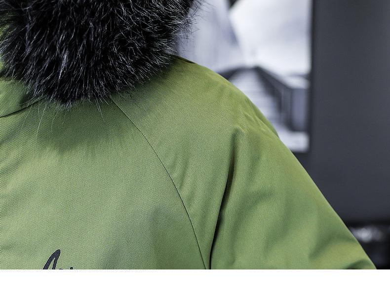 2023 Мужская зимняя ветровка с капюшоном из бархата и меховым воротником — утолщенная повседневная хлопковая куртка средней длины