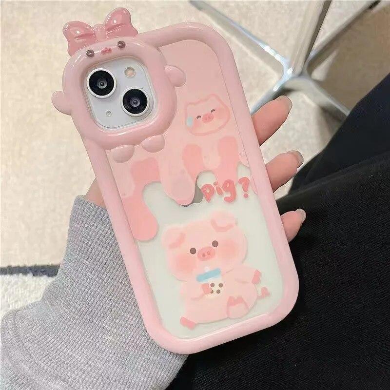 Мягкий чехол для телефона «Маленький монстр» для iPhone 11, чехол для iPhone 15, 14, 13, 12 Pro Max 6S, 6, 7, 8, 15 Plus, XS, XR SE, чехол с рисунком желтой утки
