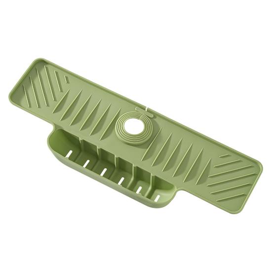 Силиконовый брызгозащитный коврик для крана, дренажный коврик для раковины, водоуловитель, лоток для сушки, держатель губки для посуды, кухонный органайзер, гаджеты