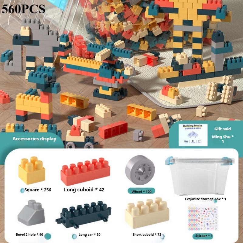 Children's Large Particle Educational Building Blocks Assembly Toys Boys and Girls Baby DIY Early Education Three-dimensional Puzzle Model Gift