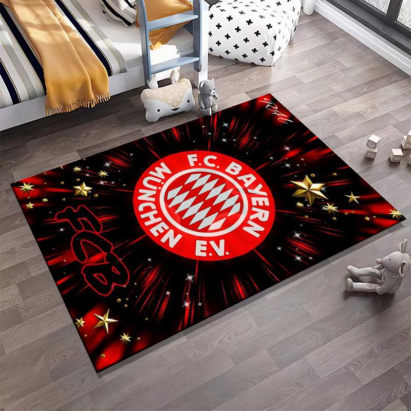 FC Bayern München Designed floor mat, suitable as a non-slip mat for the living room or bedroom sofa