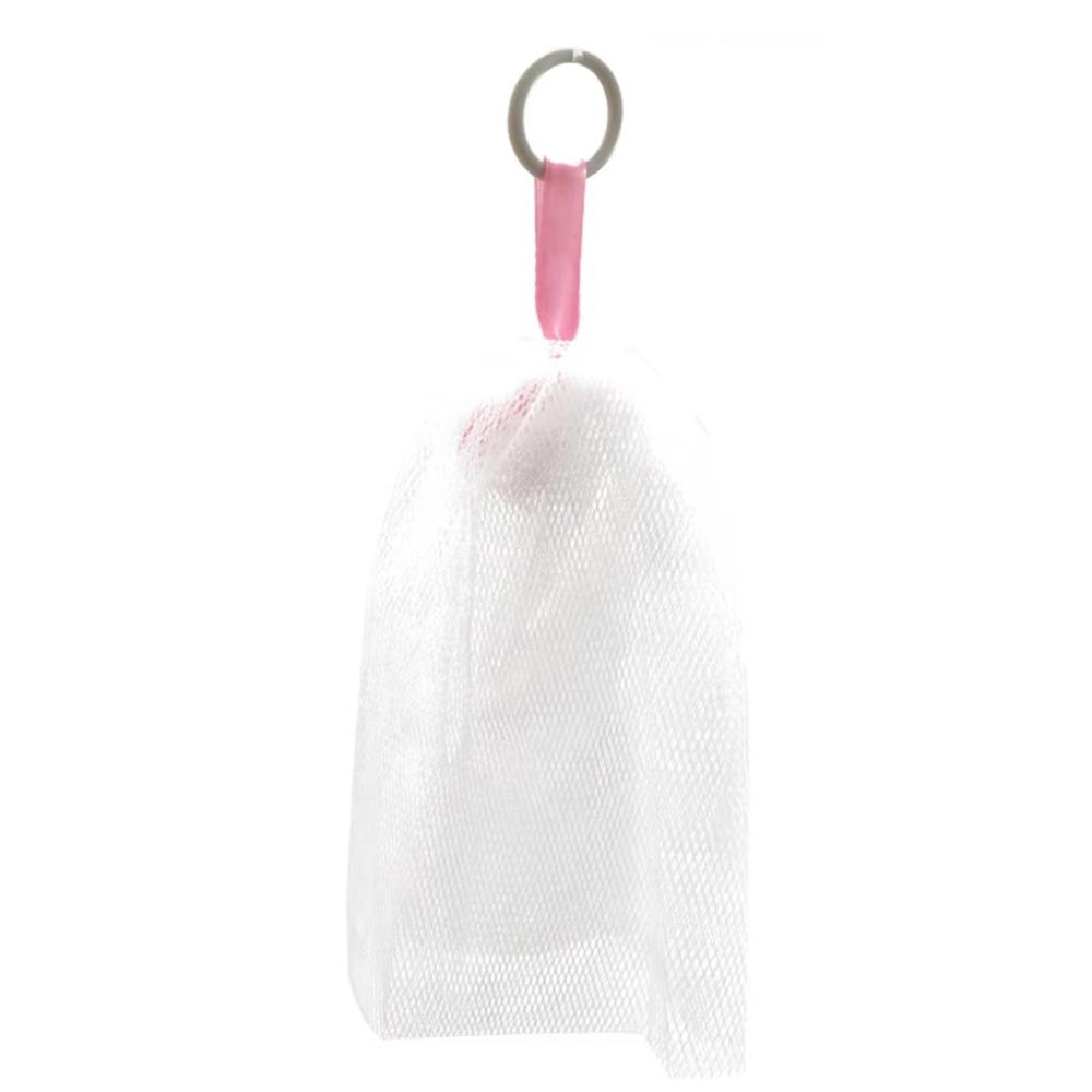 50Pcs Double Layer Bath Foaming Mesh Bags Hangable Soap Bubble Bags Foaming Scrubbers