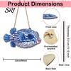 2D Wooden Wall Sign Ocean Theme Striped Puffer Fish Decor Nautical Hanging Rustic Rope with Hemp Decorative Beach Pendant for House Summer Decoration