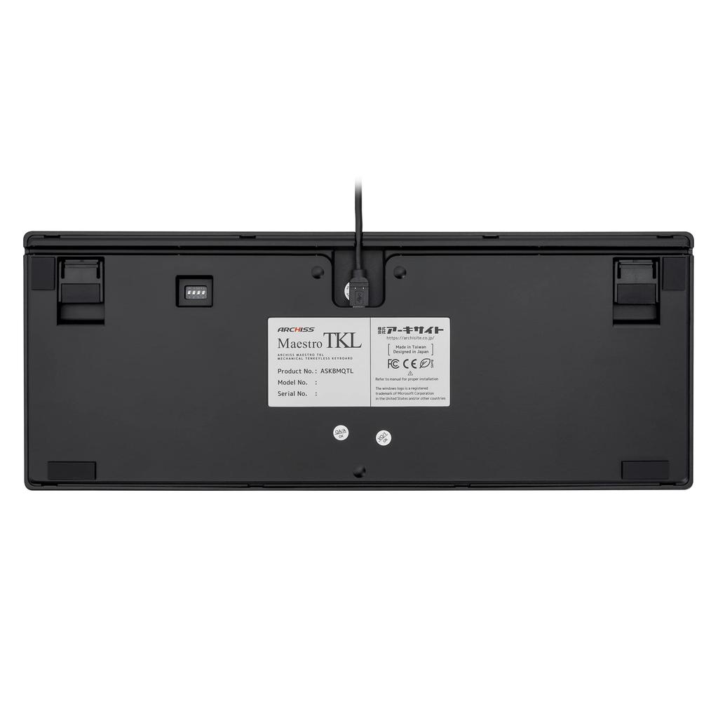 Механическая клавиатура Archiss Maestro TKL Модель со съемником клавиш Японская раскладка Количество клавиш 91 Синие переключатели AS-KBM91/CGBAWP