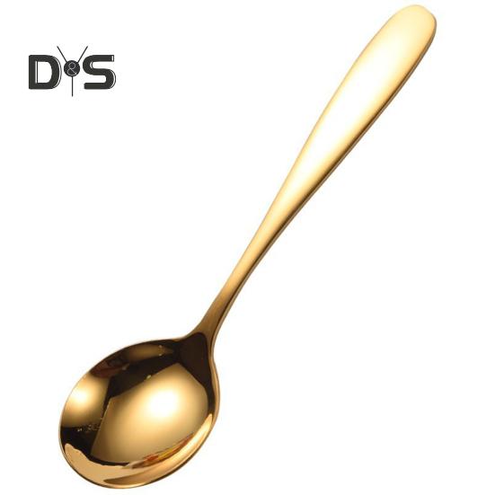 Ложка для супа, не содержащая BPA, пищевая ложка из нержавеющей стали, кухонная ложка с длинной ручкой, столовая посуда, инструмент