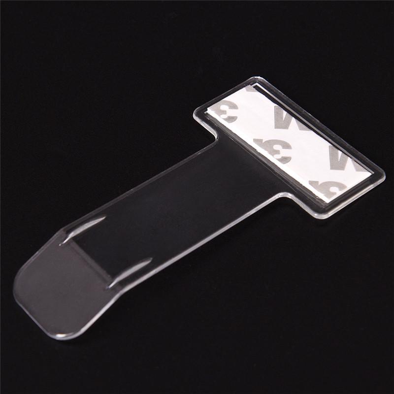 5 шт. портативный держатель для парковочного талона на лобовое стекло автомобиля, прозрачный держатель для разрешения, наклейка-клипса