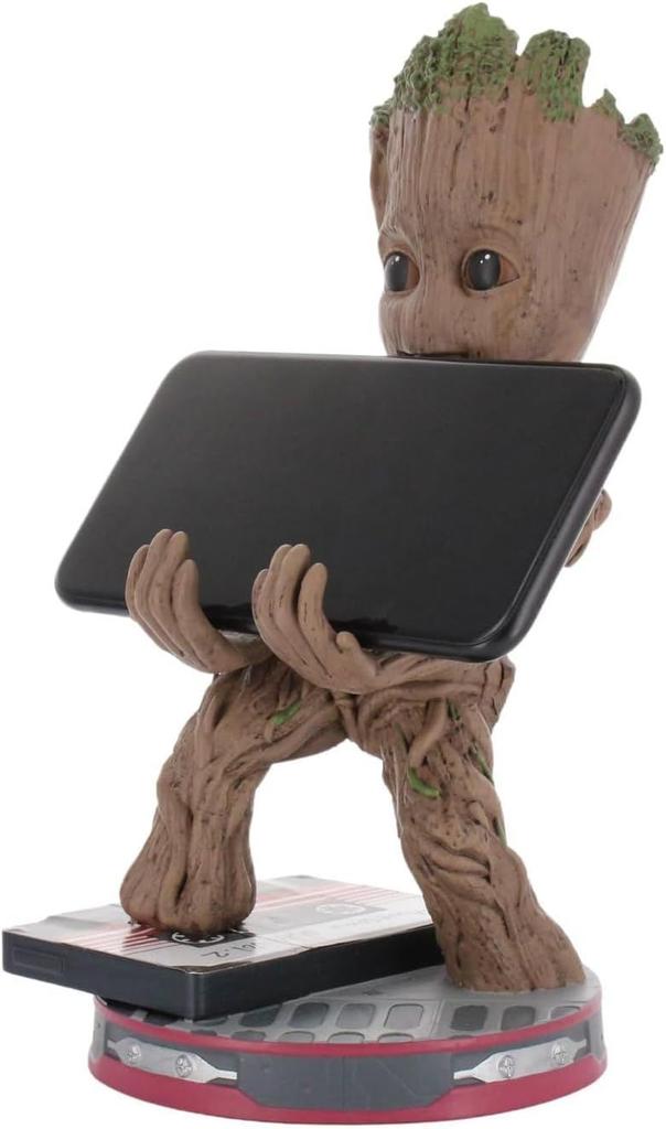 Figurine Marvel Les Gardiens de la Galaxie Jeune Groot - EXQUISITE GAMING - Cable Guys - Support écouteurs ou petit accessoire