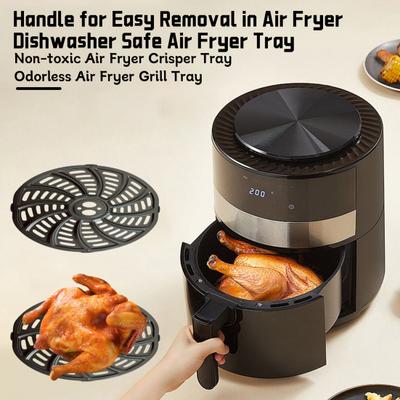 6QT Air Fryer Crisping Fort, антипригарное покрытие Air Fryer, сковорода-гриль, подставка для хрустящей тарелки, подставка, полка, решетка для Gourmia GAF698/GAF686 Air Fryers