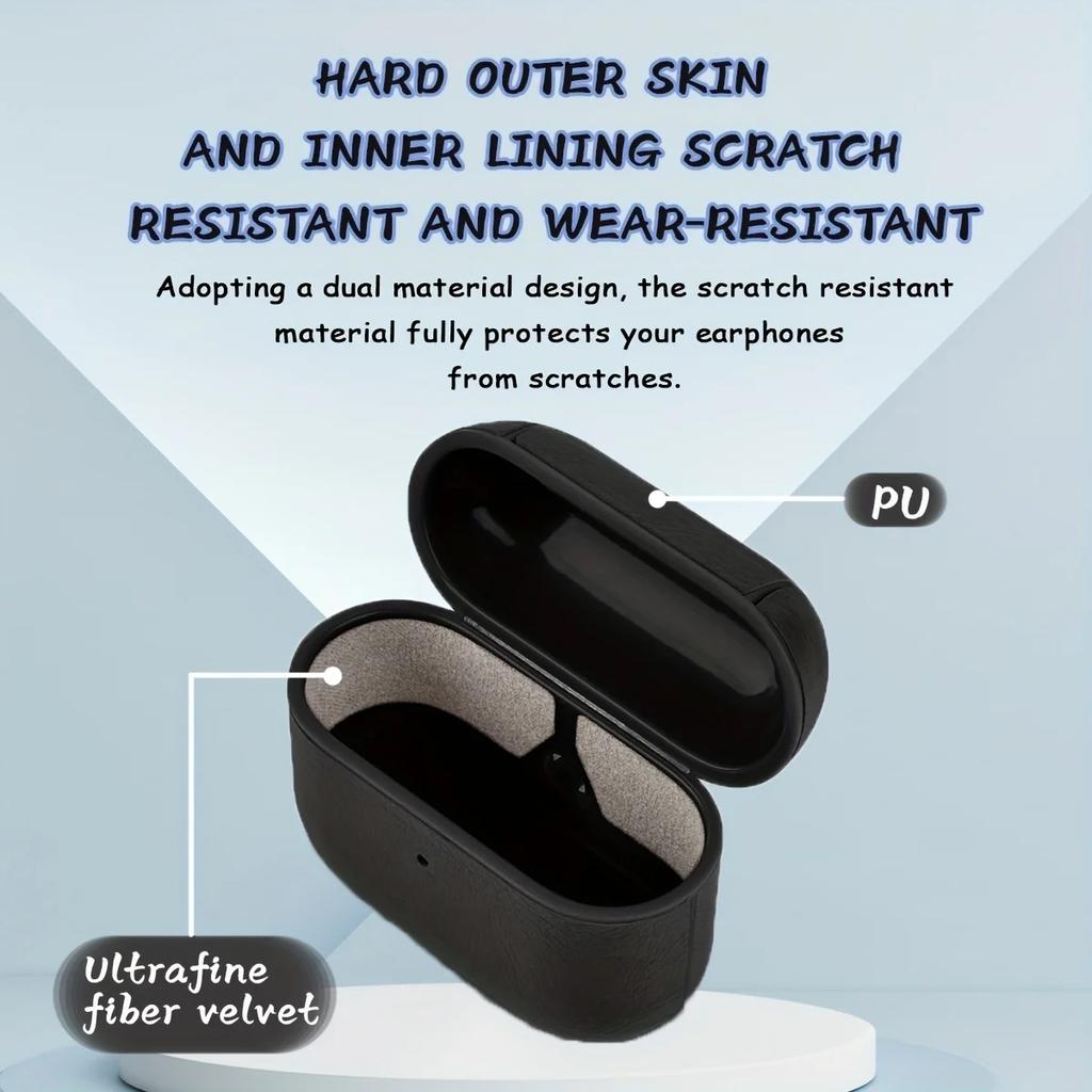 Кожаный чехол для наушников, подходящий для Apple Airpods 1 2 3 4 Pro Pro2, минималистичный защитный чехол