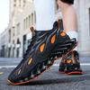 Fashion Shoes Men Blade Running Shoes for Men Flame Design Sneakers Shock Absorption Jogging Sports Walking Shoes Male Footwear