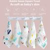 AssortedColor Thick And Soft Baby Bibs For Feeding Absorbent Cotton Pure Cotton Small Square Towel