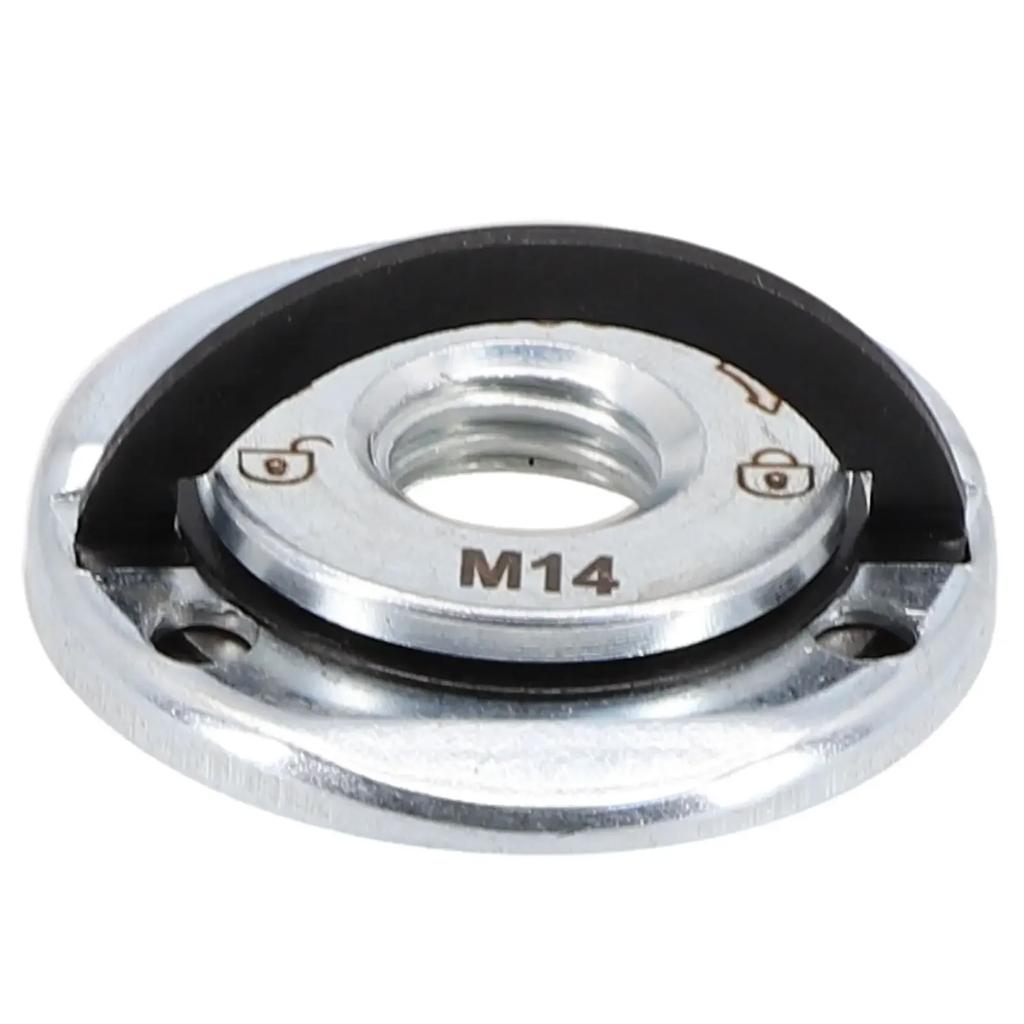 Самоблокирующаяся прижимная пластина шлифовальной машины Быстросъемная гайка фланца Патрон Инструменты Универсальная резьба M14 Угловая шлифовальная машина