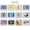 Hapiship 2024 Top Fashion Eye Moon Star Fish Spider Poker Queen Charm Italian Links Fit 9mm Bracelet Making DIY Jewelry DJ854