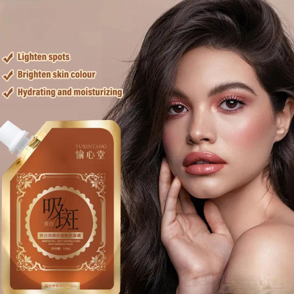 100 г отбеливающая маска для лица пилинг маска для увлажнения пятен мелазма осветление удаление пятен уход S F5Y8
