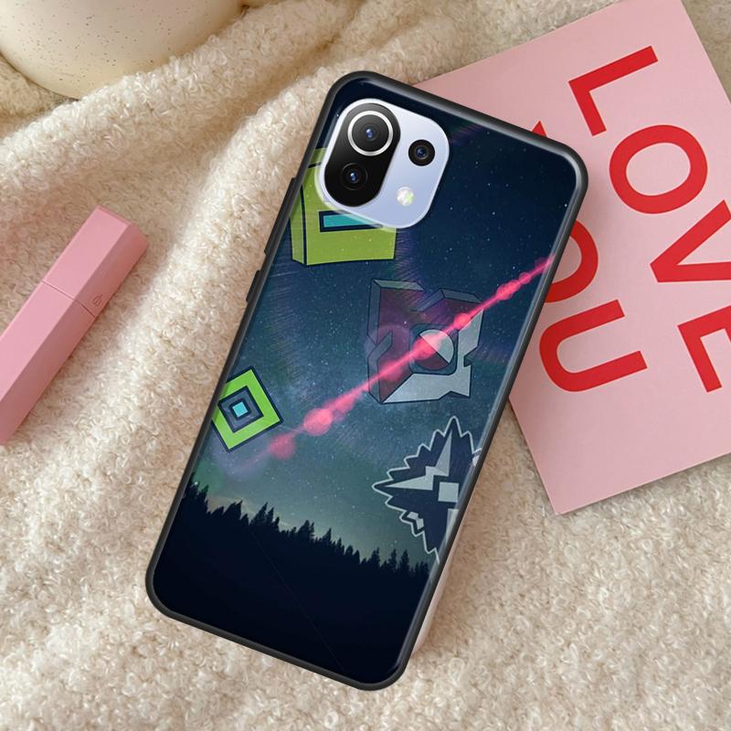 Geometry Dash Case For POCO X5 X3 X4 F5 Pro F3 F4 GT C40 M5s Phone Cover For Xiaomi 13 11T 12T Pro 12 Lite