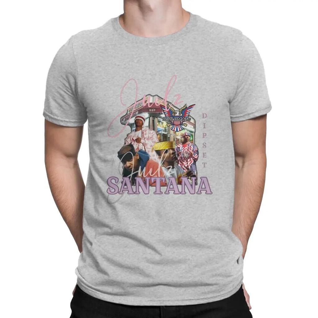 Juelz Santana футболка унисекс Santana Crewneck с коротким рукавом тканевая футболка забавная идея подарка высшего качества