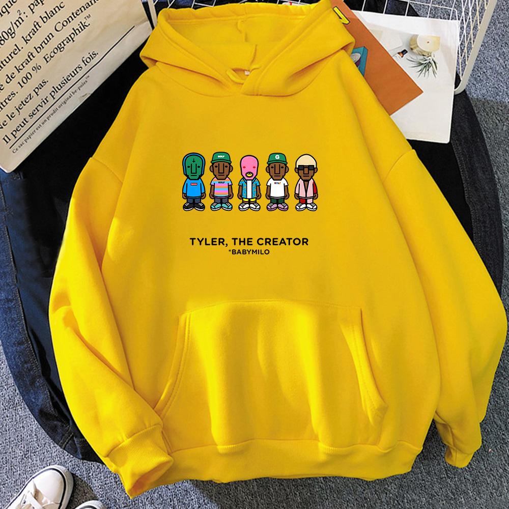 Tylerr The Creator Hip Hop Rapper Vintage Hoodies Men Sweatshirts New Loose and Comfortable Pullovers Y2k Streetwear