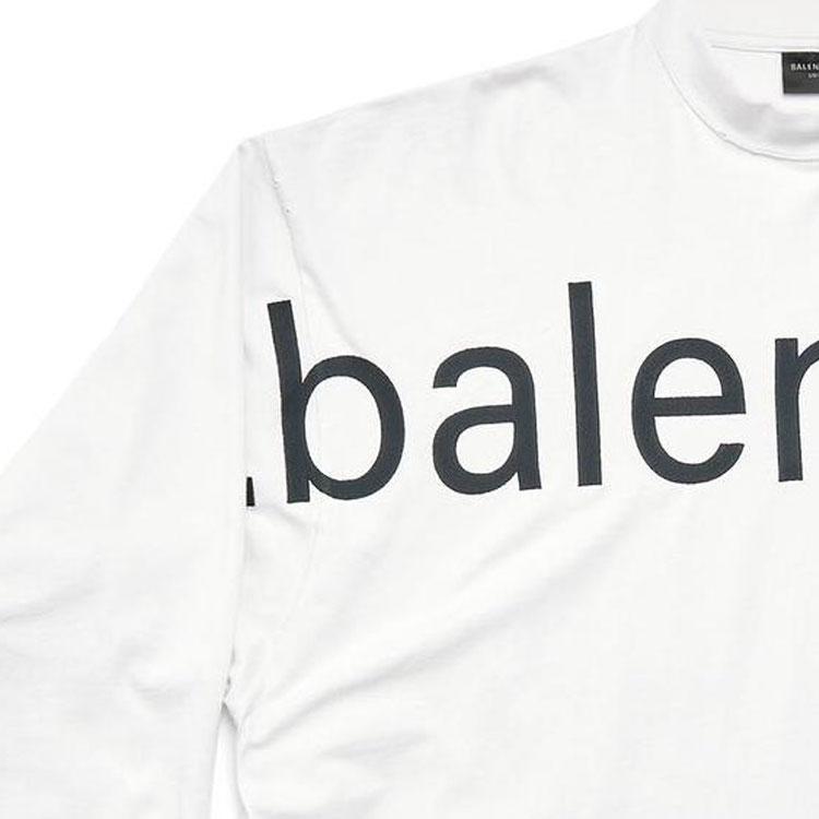 Balenciaga Футболка Свободный крой Унисекс Белый 739027TOVO19081