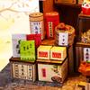 Chinese Retro Style Diy Hut, Wooden Hand-Assembled Building Street View Model House Creative Gift