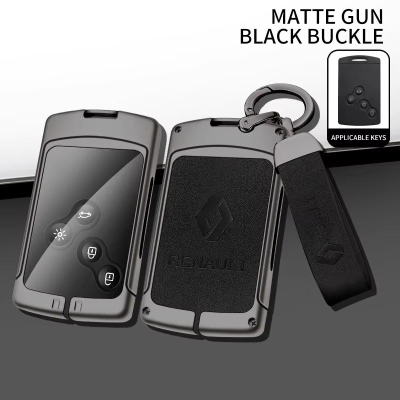 Interior Stickers Car Key Case Cover For Renault Koleos Kadjar Captur Megane Talisman Espace Clio Zoe Scenic 4 Arkana Dacia Sand